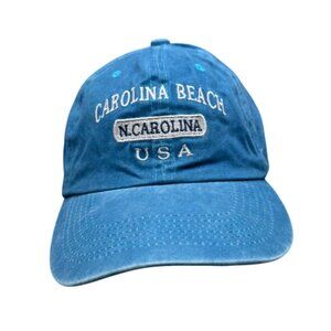 Sunkiss kap Cap Carolina Beach Adjustable Baseball Hat Blue baseball hat READ